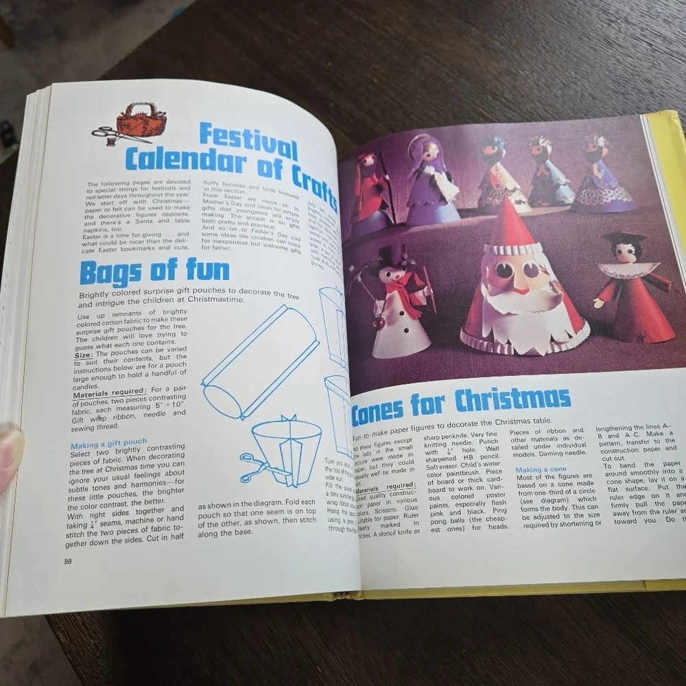 The Creative Crafts Yearbook 1979 Yellow Hardcover Vintage Book